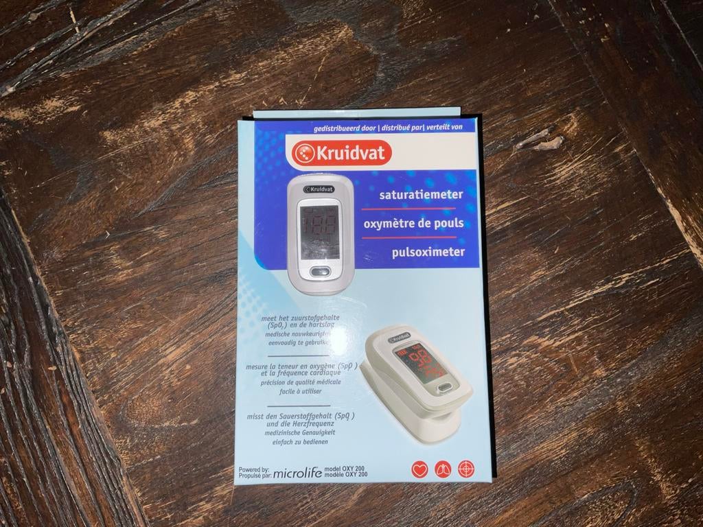 Kruidvat Saturatiemeter / Pulsoximeter - Nieuw in doos, Sport en Fitness, Hartslagmeters, Nieuw, Overige merken, Ophalen