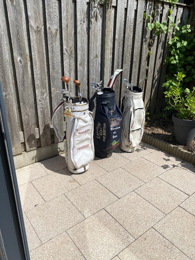 3 Golftassen inclusief golfclubs – complete set, Sport en Fitness, Golf, Gebruikt, Set, Ophalen