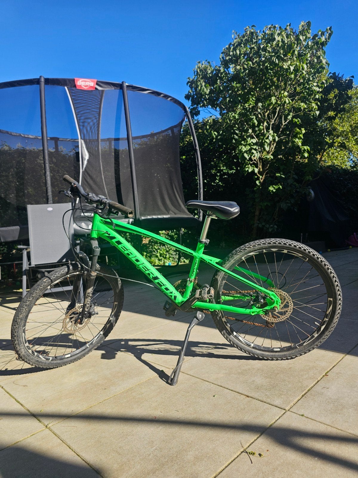 Kinderfiets Jongensfiets groen Leader Fox 24 inch Opknapper, Fietsen en Brommers, Ophalen, 20 inch of meer, Gebruikt, Schijfrem