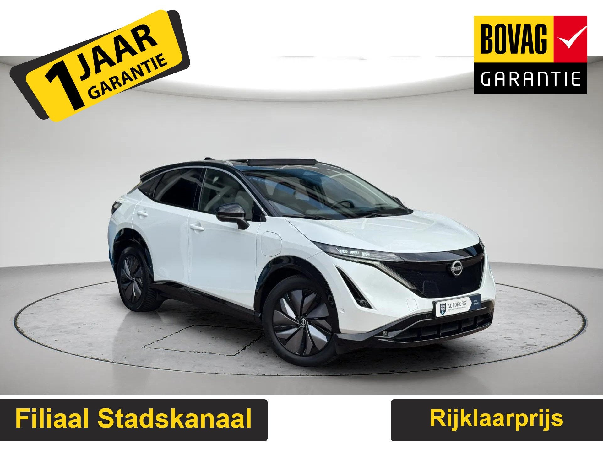 Nissan Ariya Evolve 91 kWh, Auto's, 12 maanden, Gebruikt, 40 min, Wit