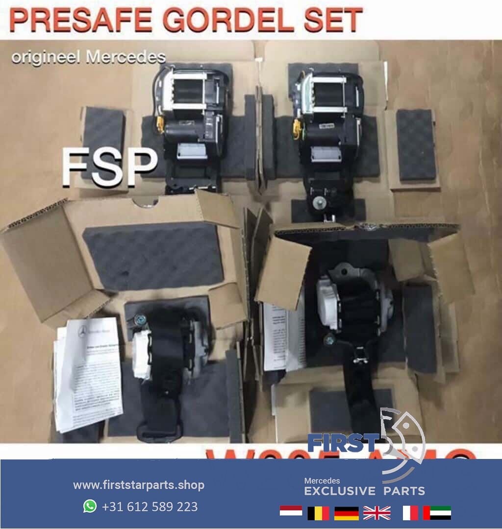 W205 C43 C63 AMG Gordel SET 4x Mercedes C Klasse GORDELS  zw, Gebruikt, -, Ophalen of Verzenden, -