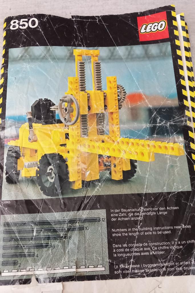 lego 850-1 (a) lego techniek expert-builder vorkheftruck, Gebruikt, Lego, Compleet, Ophalen of Verzenden