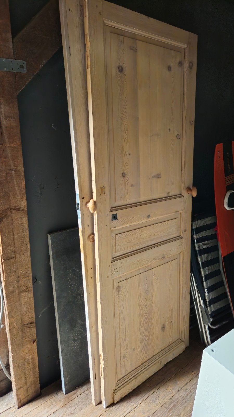 Houten deuren, Doe-het-zelf en Verbouw, Deuren en Horren, Ophalen, Gebruikt, 80 tot 100 cm, 215 cm of meer