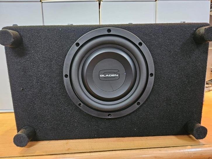 Gladen 8inch platte subwooferkist 450watt, Auto diversen, Autospeakers, Niet ingevuld, Niet ingevuld, Nieuw, Ophalen of Verzenden