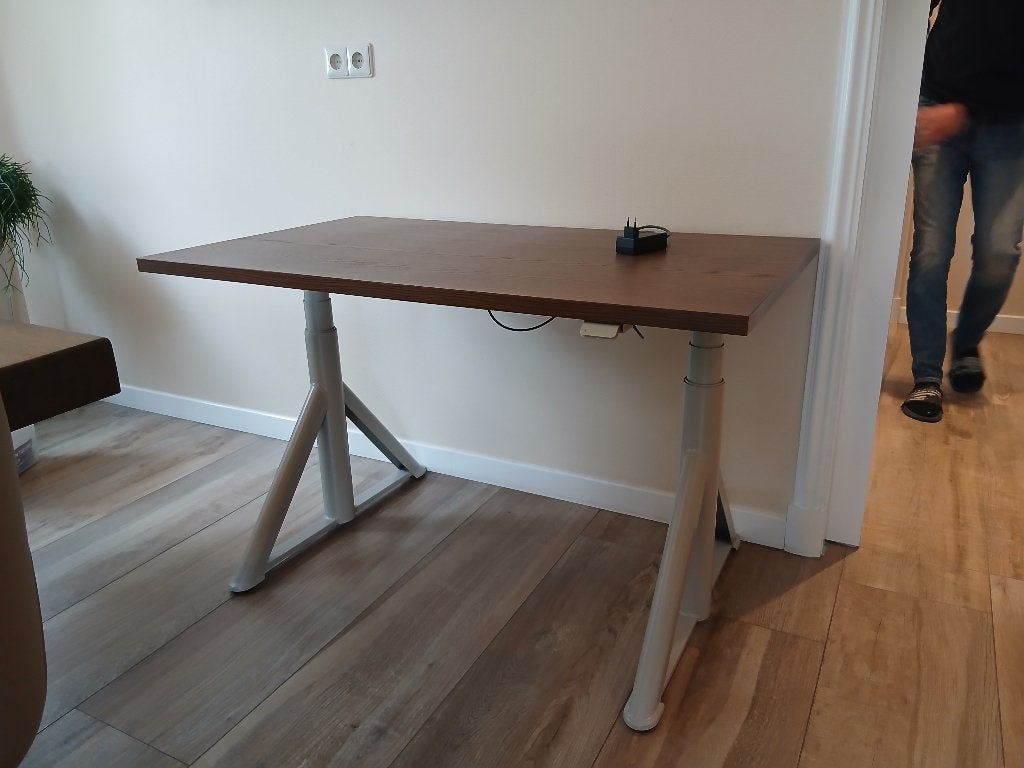 Zit/sta bureau, Huis en Inrichting, Bureaus, Ophalen, Zit-sta bureau, 120 cm, Hout
