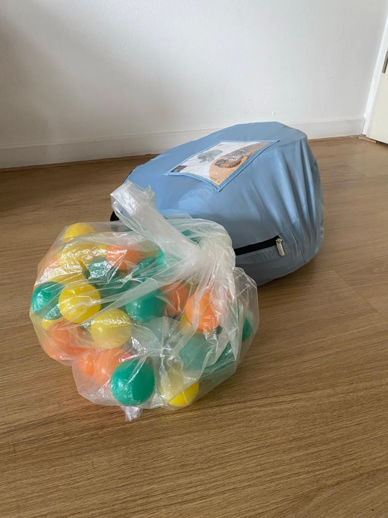 Ballenbak met tunnel en 60 ballen, Ophalen, Gebruikt