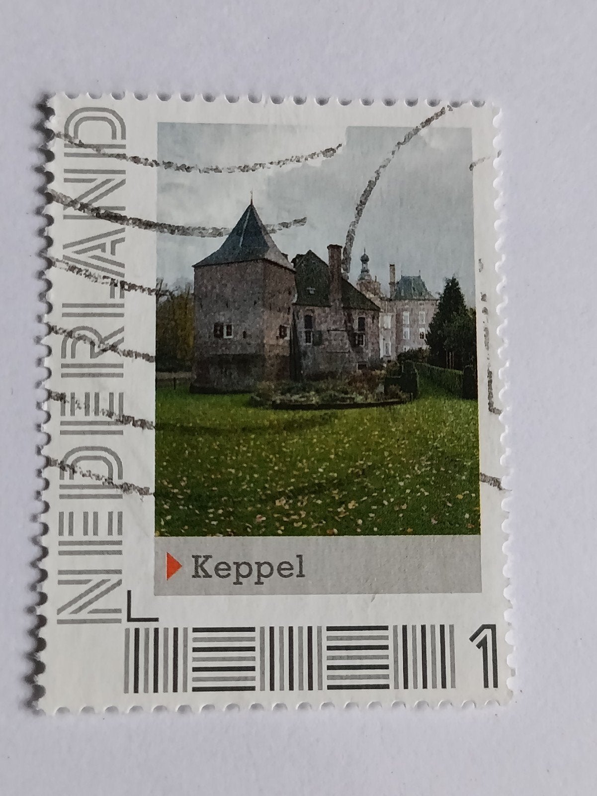 Persoonlijke postzegel Kasteel Keppel, Ophalen of Verzenden, Na 1940, Gestempeld