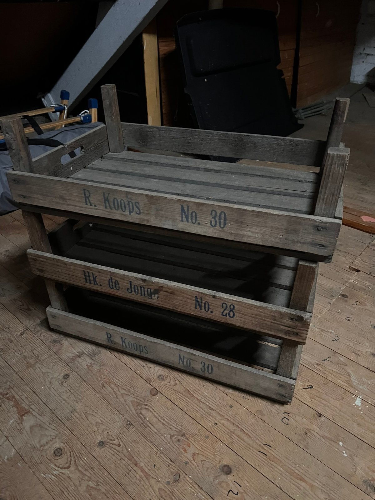 Bloembollen krat - Aardappelkrat - Houten kist, Doe-het-zelf en Verbouw, Ophalen, Gebruikt, 60 cm of meer, 50 tot 75 cm
