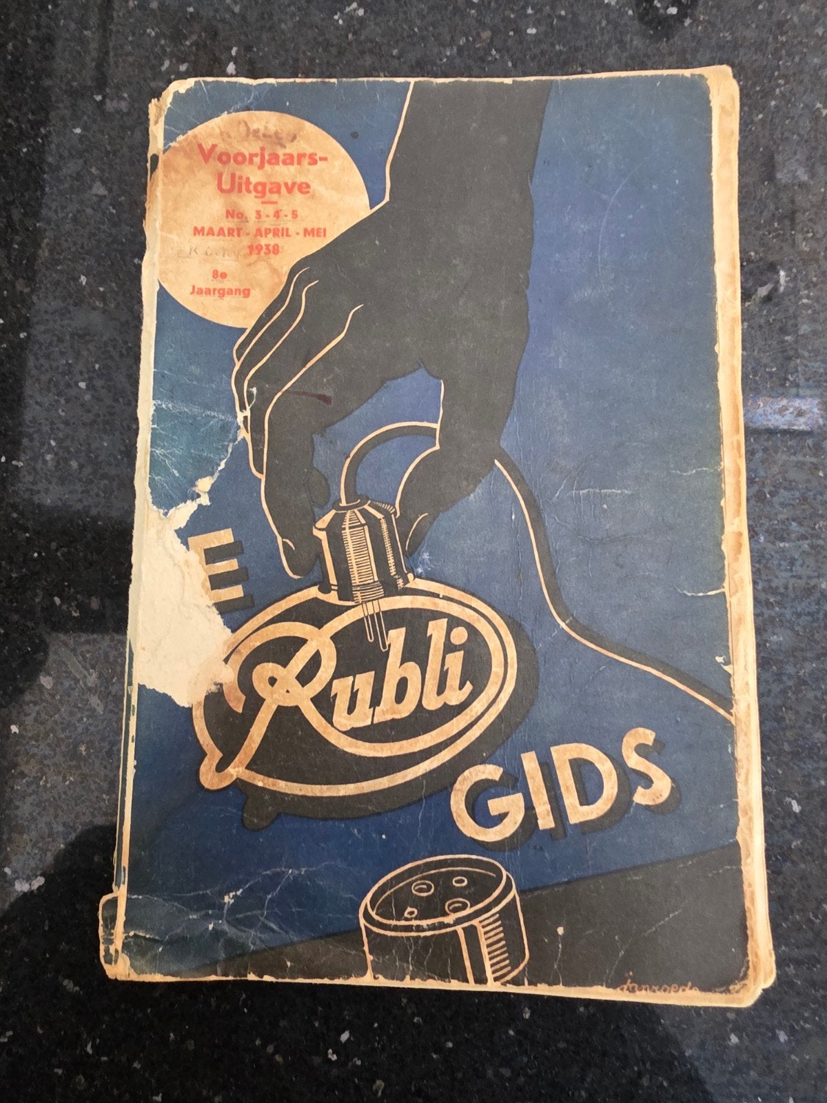 Thabur Rubli Gids Voorjaars-Uitgave 1938, Ophalen of Verzenden, Gelezen, N.V. Thabur, Catalogus