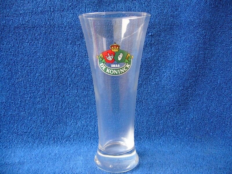 De Koninck bierglas oud maar ongebruikt, Glas of Glazen, Nieuw, Ophalen of Verzenden, Glas