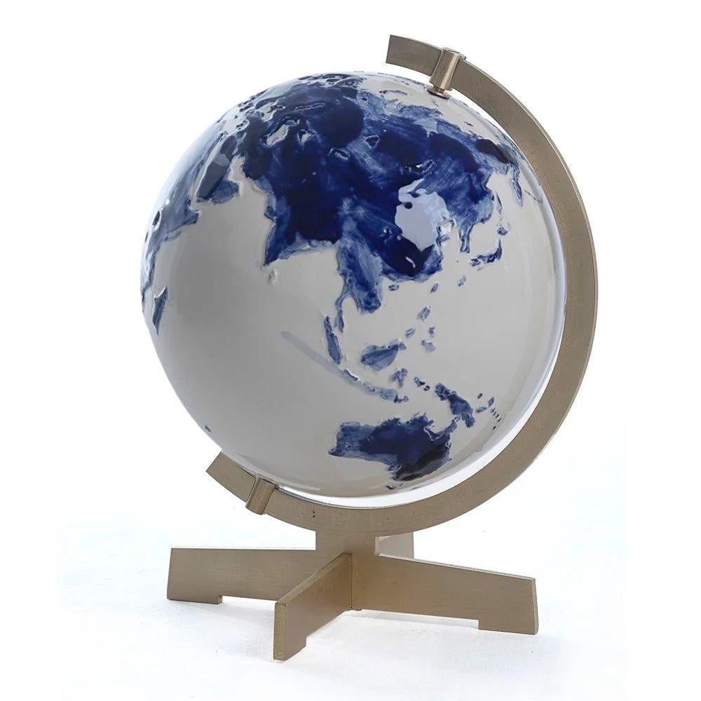 Keramieken globe, Huis en Inrichting, Woonaccessoires | Overige, Ophalen of Verzenden, Gebruikt, Meerkleurig, Steen/keramiek