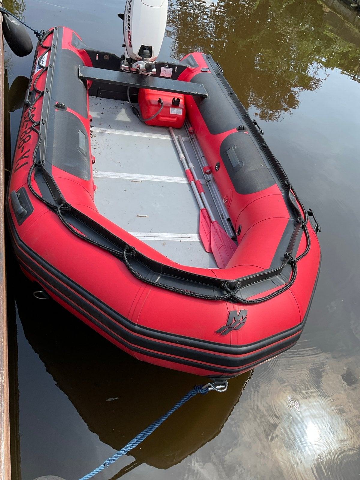 Foto 4 van Rubberboot Quicksilver HD 380 + 25pk e tec + trailer + xtras