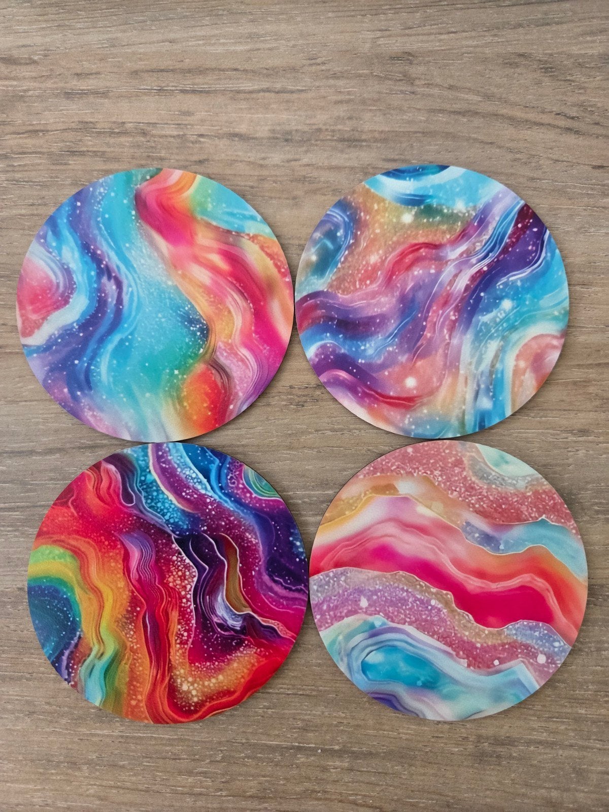 Te koop nieuw in plastic houten onderzetters, Ophalen, Nieuw, Meerkleurig, Hout