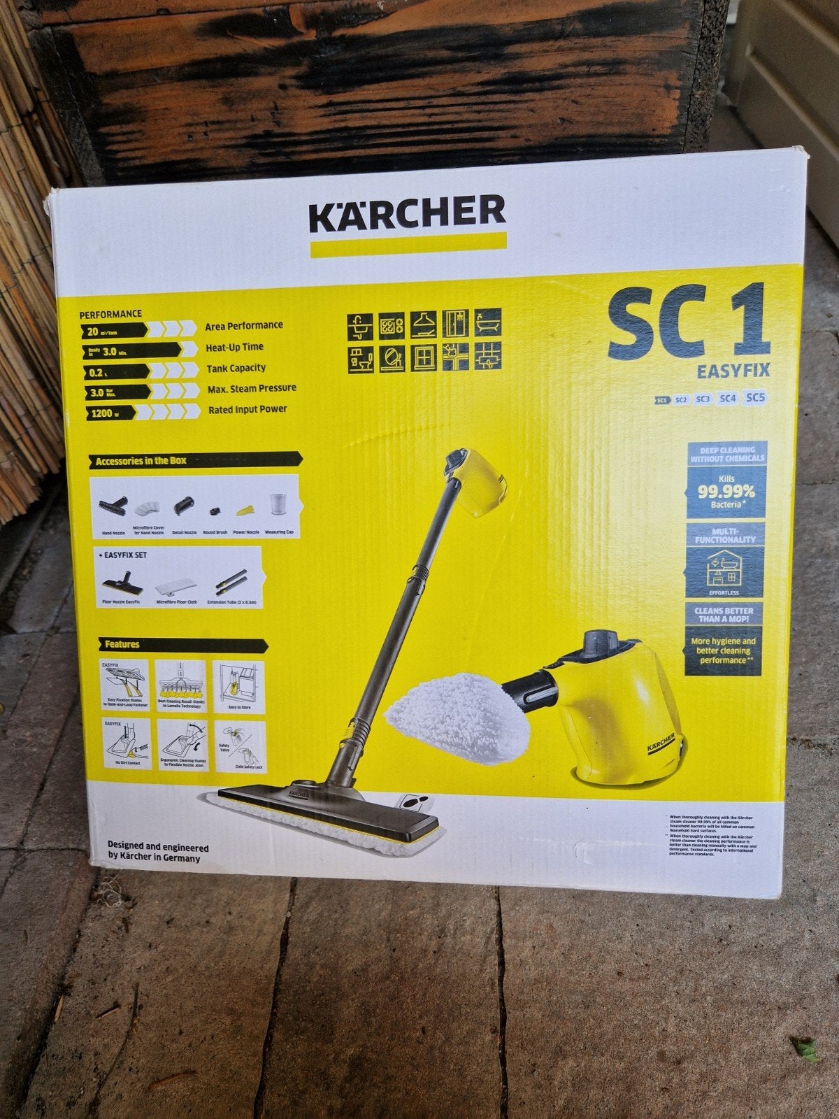 Kärcher SC 1 EasyFix Stoomreiniger - Compact en Krachtig, Ophalen, Zo goed als nieuw