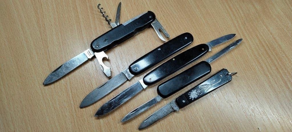 zakmes x5 zwart, Verzenden, Gebruikt