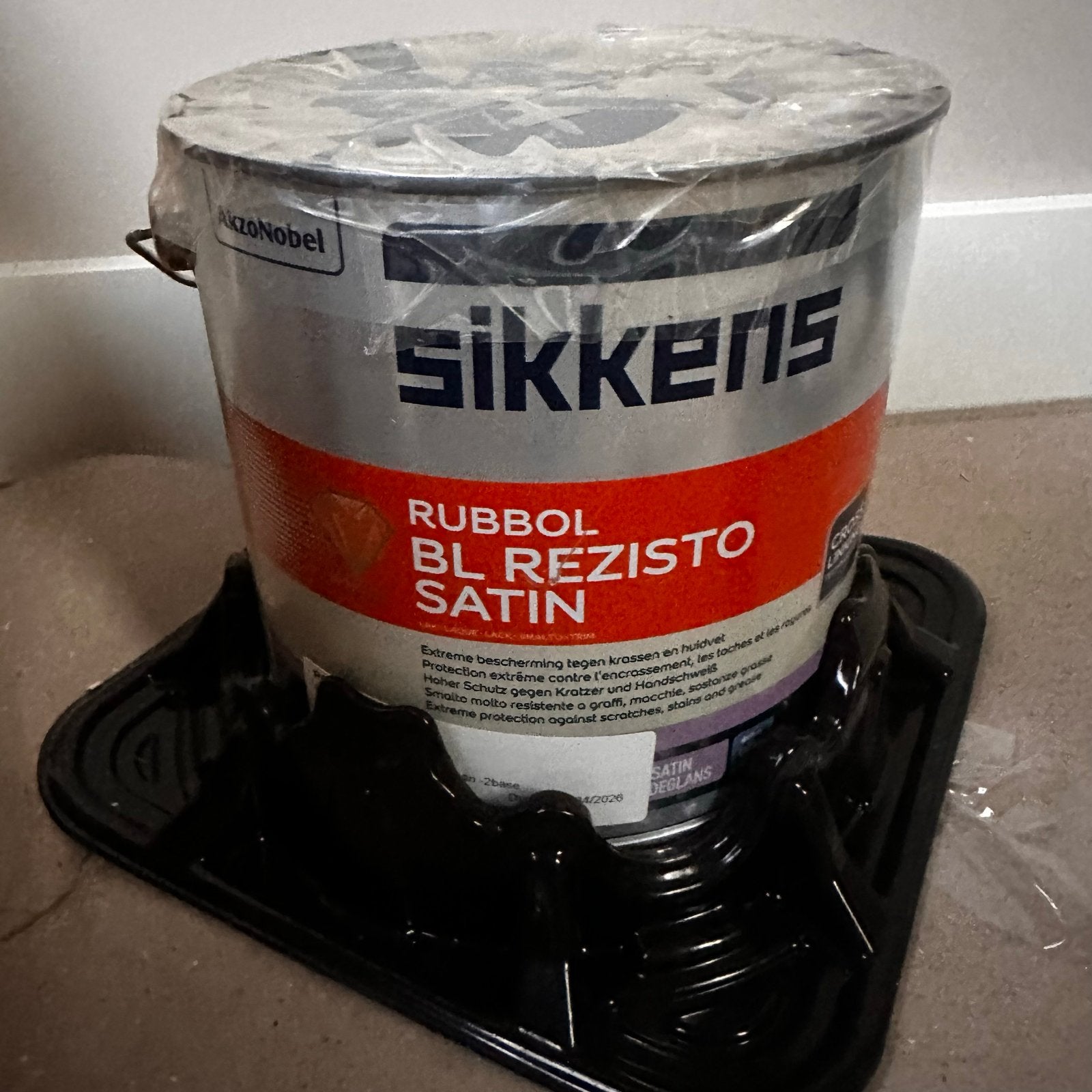 Nieuw ongeopend!! Sikkens Rubbol BL Rezisto Satin - Wit 9010, Wit, Nieuw, Ophalen of Verzenden, Lak