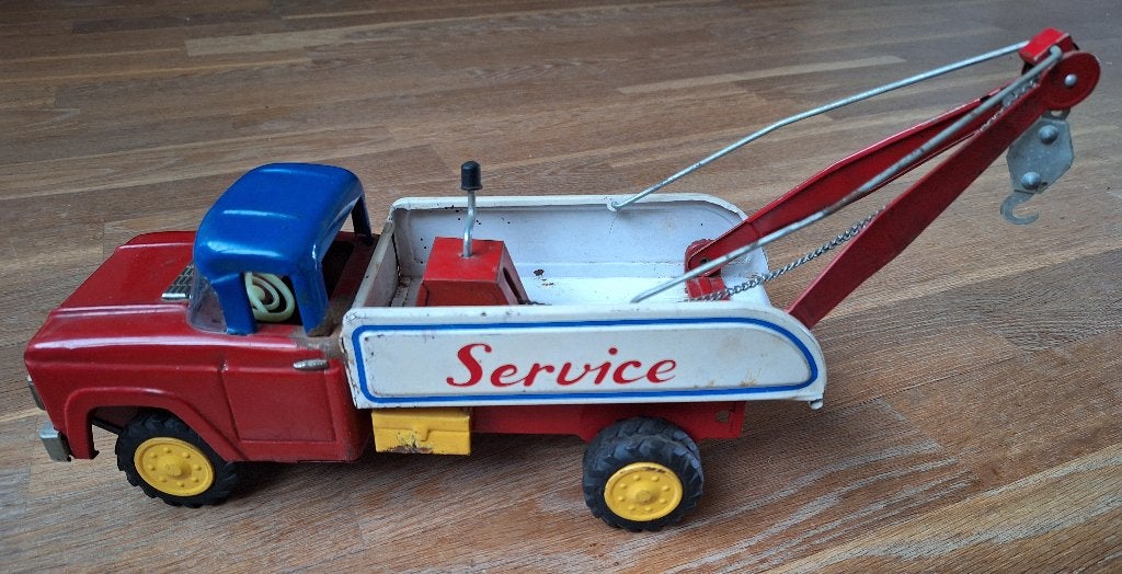 speelgoed vintage Ford takelwagen ongeveer 60 jr oud, Ophalen of Verzenden