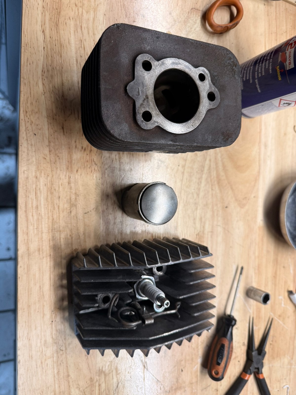 Gilera citta 50cc NOS cilinder set en kop, Fietsen en Brommers, Scooters | Piaggio, Zo goed als nieuw, Overige modellen, Tweetakt