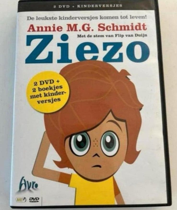 2 DVD + 2 boekjes: Kinderversjes Annie M.G. Schmidt ZieZo, Alle leeftijden, Ophalen of Verzenden, Zo goed als nieuw