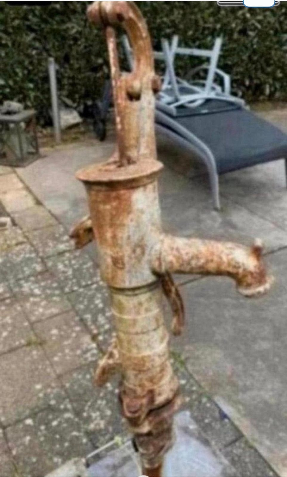 Antieke Sier Waterpomp/Water Pomp 80 cm, Ophalen of Verzenden, Gebruikt, Handmatig, Overige typen