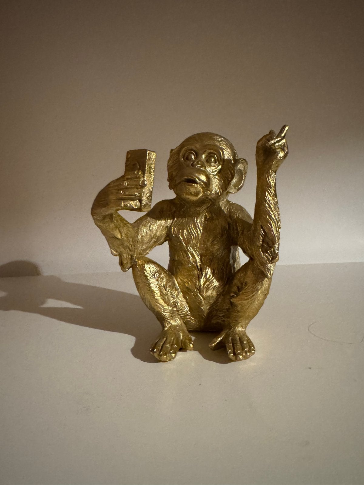 Gouden beeldje aap, Ophalen, Zo goed als nieuw, Dier