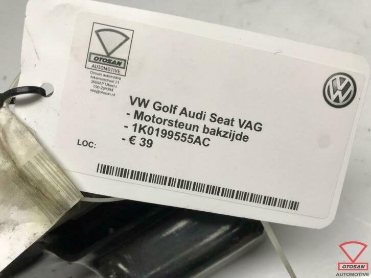 vw golf audi seat motorsteun baksteun bakzijde 1k0199555ac, Gebruikt, Volkswagen, Volkswagen AG, Berliner Ring 2
38440  Wolfsburg, DE