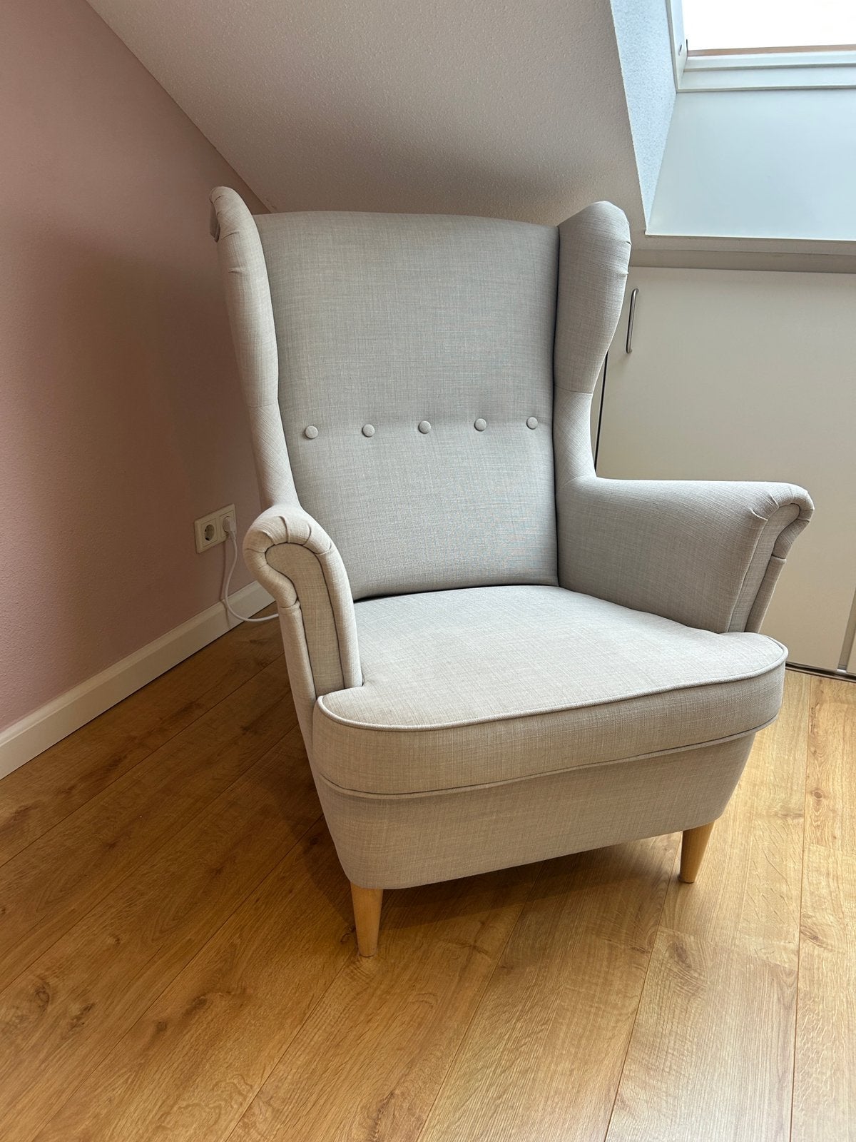 Fauteuil nieuw, Ophalen, Hout, 75 tot 100 cm, Zo goed als nieuw