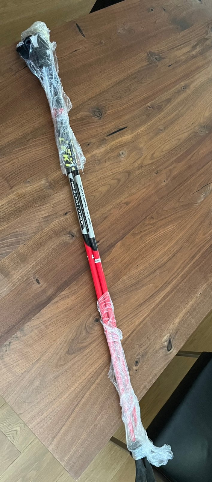 LEKI Nordic walking ultra lightweight carbon 120-130 cm, Ophalen, Zo goed als nieuw, Wandelstok