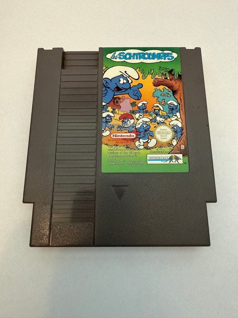 Les Schtroumpfs Nintendo NES - losse cartridge, Spelcomputers en Games, Games | Nintendo NES, Gebruikt, Verzenden, 1 speler, Vanaf 3 jaar