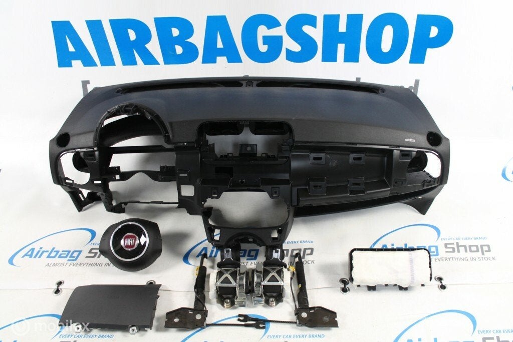 Airbag set - Dashboard zwart Fiat 500 (2007-2016)