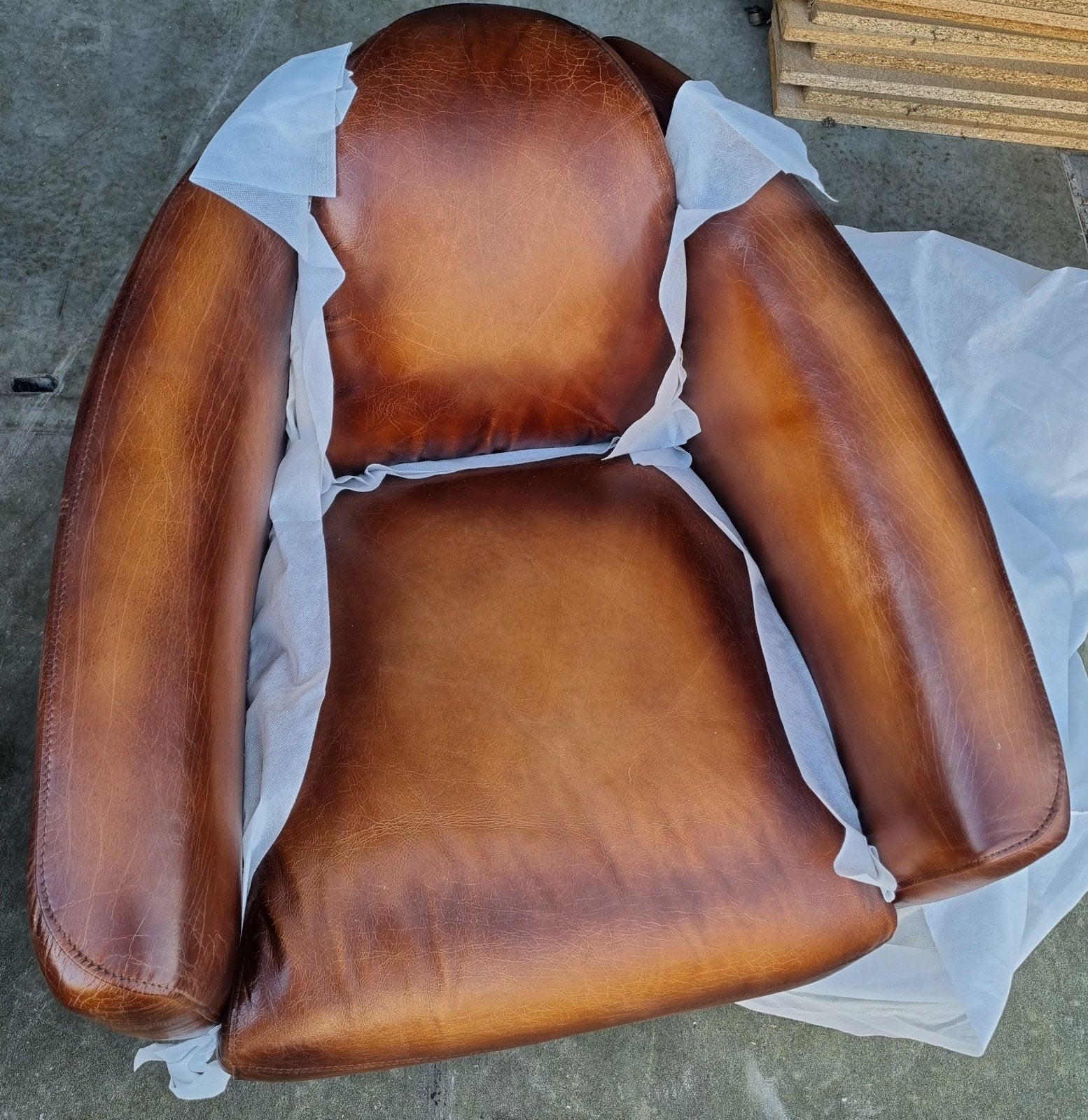 Nieuwe Aviator fauteuils vintage leer + BEZORGING GRATIS, Aviator, ., Nieuw, Leer
