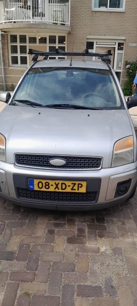 Ford Fusion 1.4 16V 2007 Grijs, Auto's, Ford, Metallic lak, 49 €/maand, Origineel Nederlands, Grijs