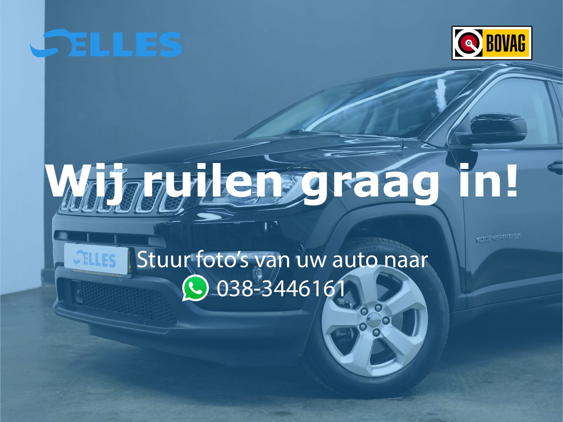 Jeep Compass 1.4 MultiAir Longitude | Trekhaak | Apple Carpl, Auto's, Voorwielaandrijving, 450 kg, Gebruikt, Leder en Stof