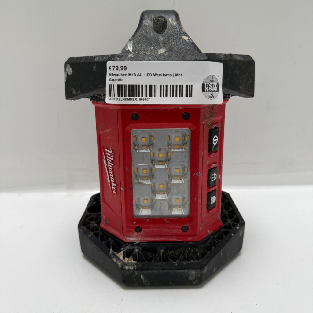 Milwaukee M18 AL  LED Werklamp Body | Met Garantie, Milwaukee, Zo goed als nieuw, Support@milwaukee.com, Milwaukee Electric Tool Corporation, 13135 W. 
Lisbon Road, Brookfield, WI 53005
USA