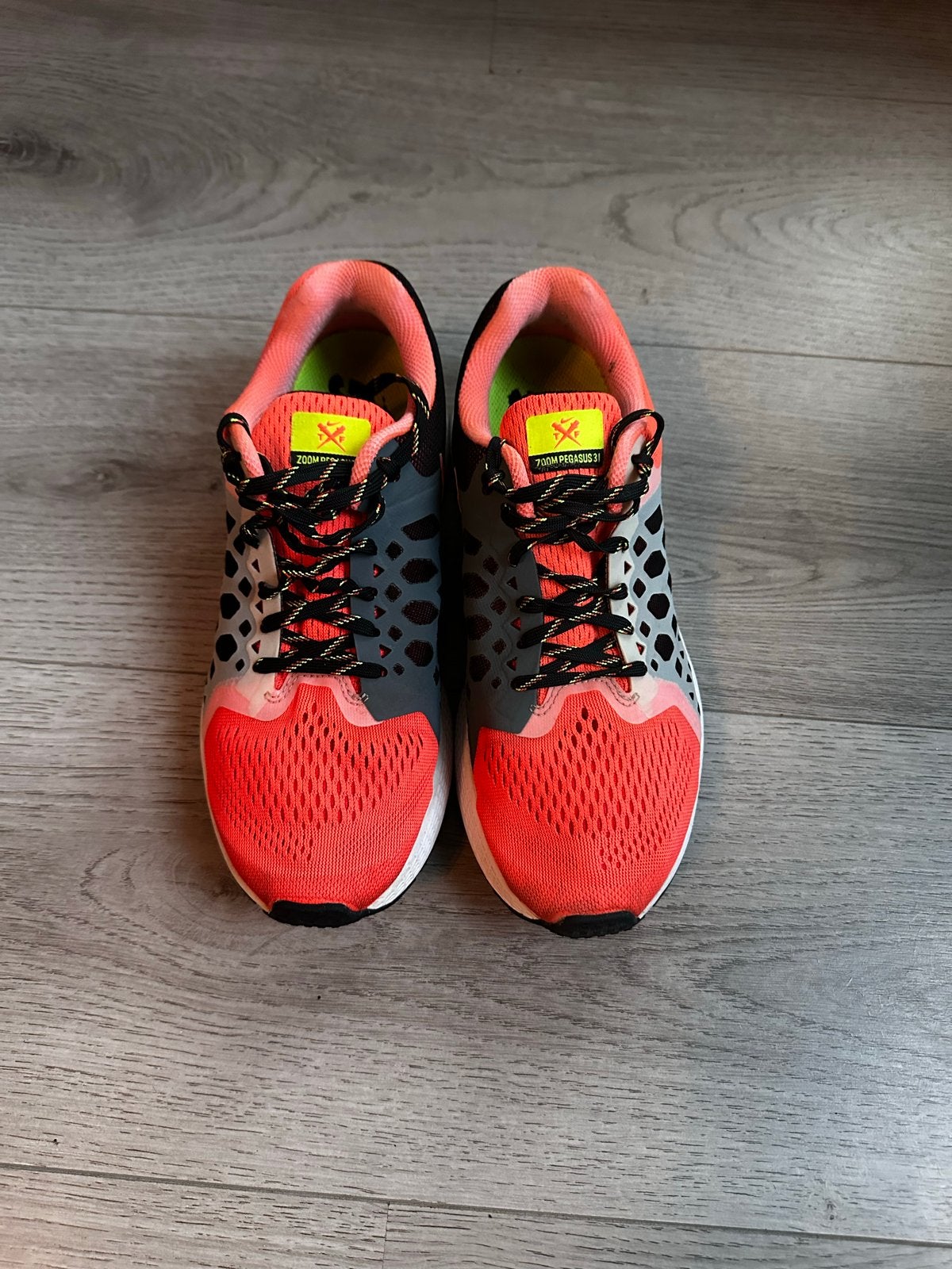 Nike Zoom Pegasus 31 hardloopschoenen - Oranje/Grijs, Verzenden, Gedragen, Oranje, Sportschoenen