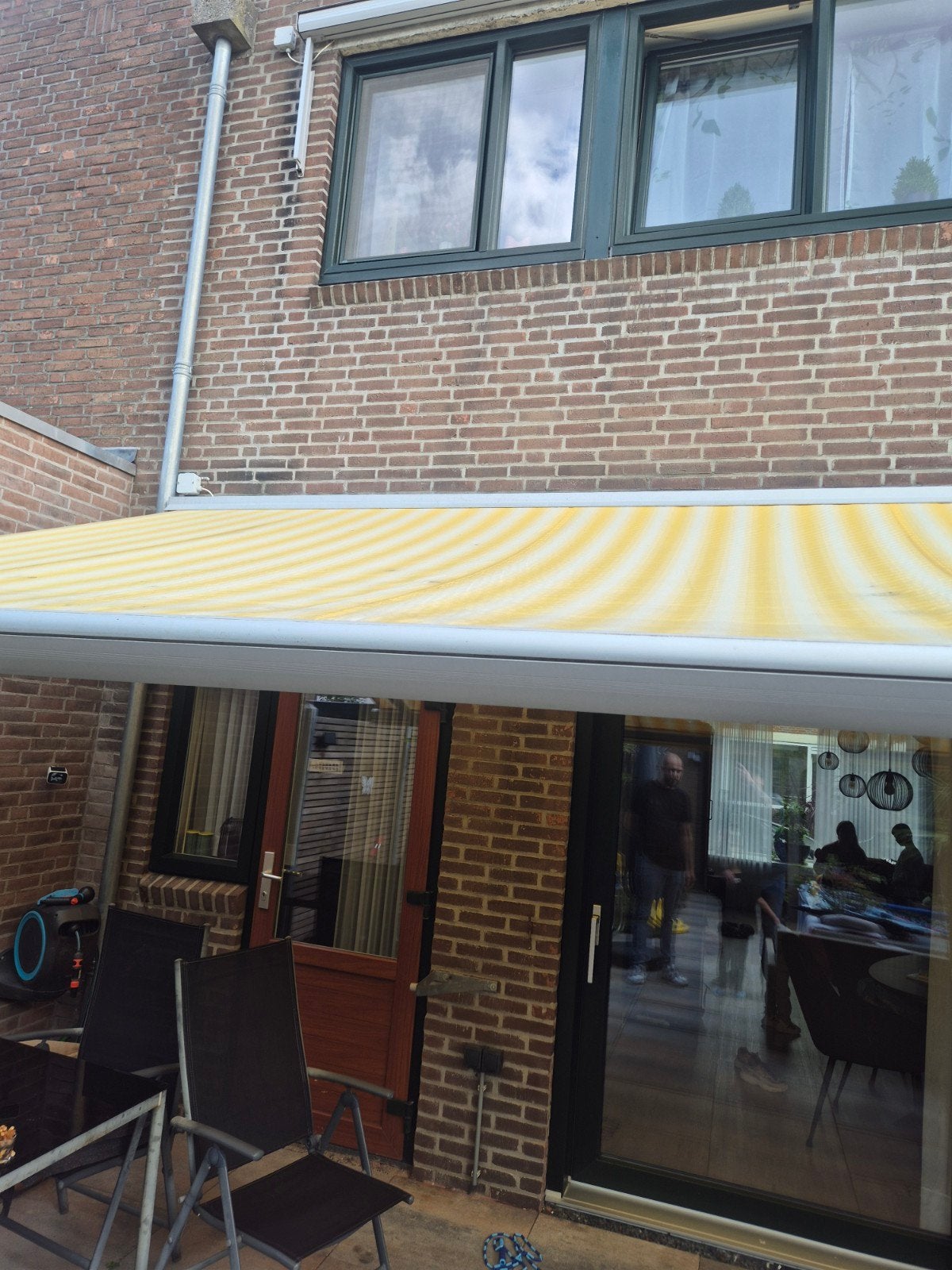 elektrische Zonwering, Tuin en Terras, 150 tot 300 cm, Ophalen, Knikarmscherm