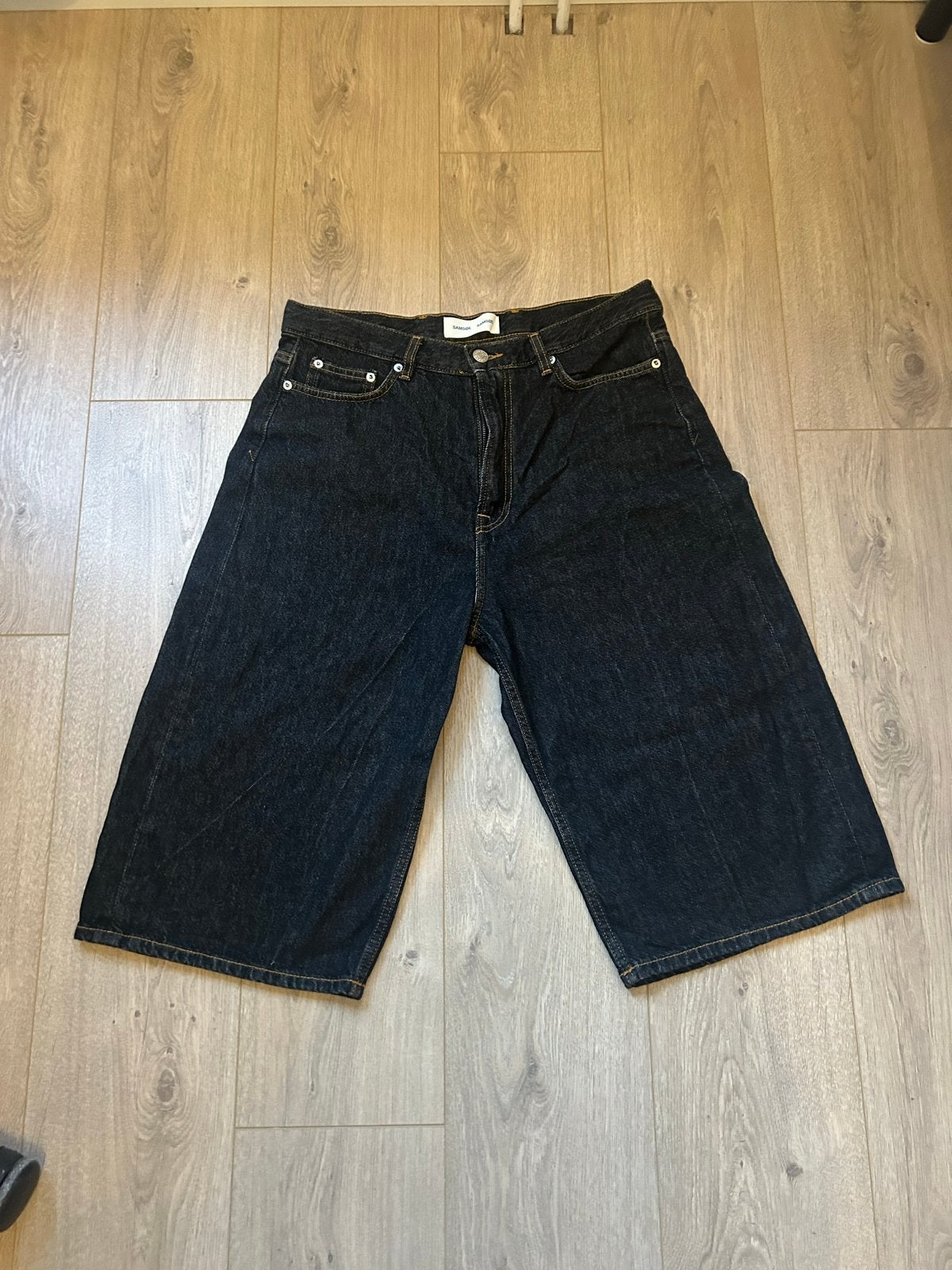 Samsøe Samsøe donkerblauwe korte jeans maat M, Ophalen of Verzenden, Nieuw, Blauw