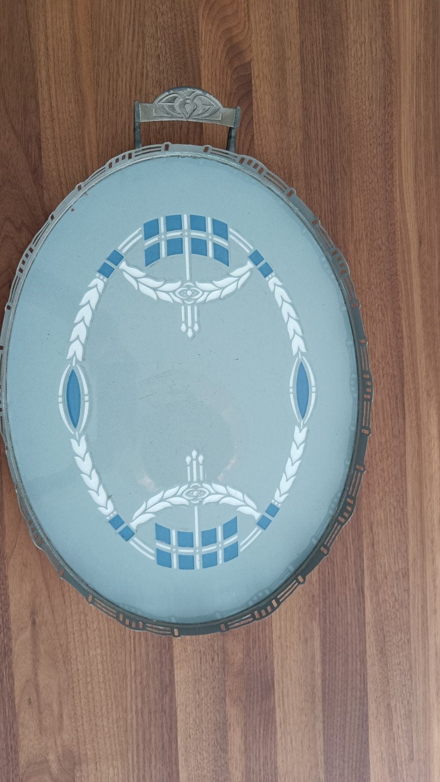 Vintage Villeroy & Boch dienblad met Art Deco decoratie, Ophalen