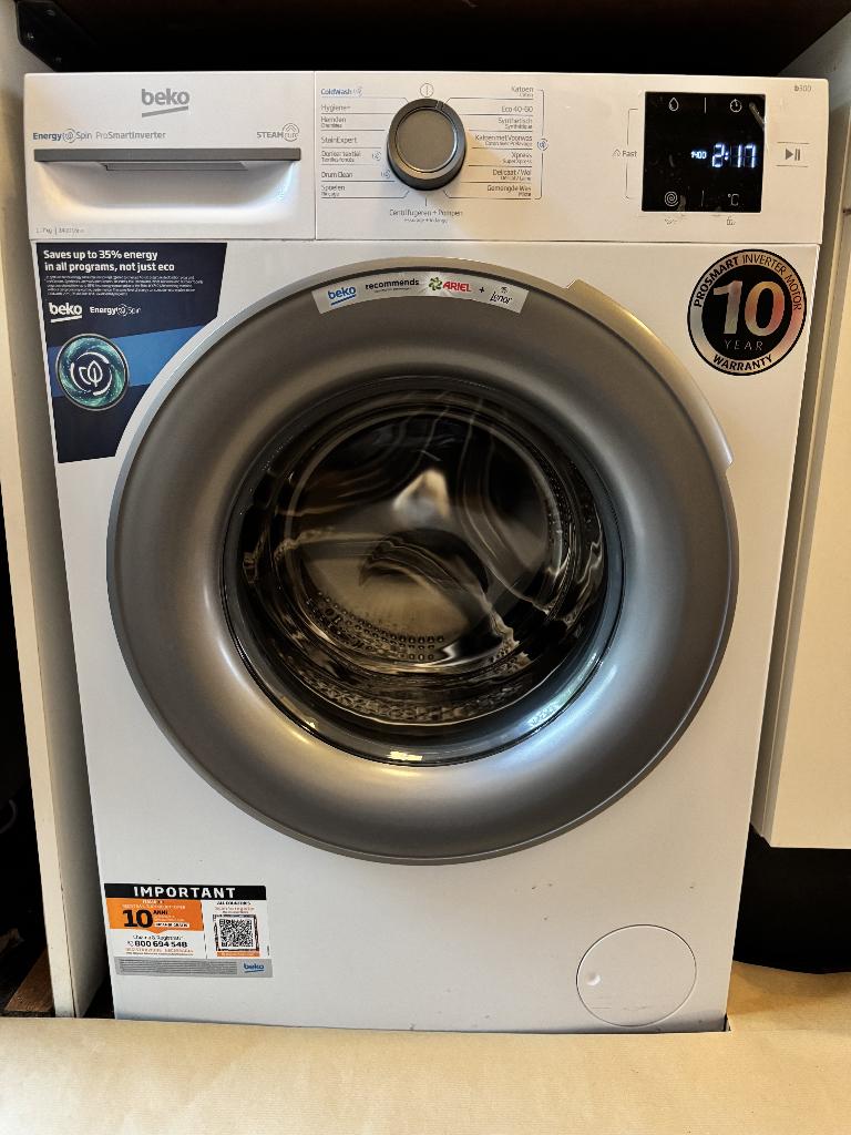 Beko Washing Machine / Beko Wasmachine (BM3WFU3741S), Witgoed en Apparatuur, Wasmachines, Ophalen, Minder dan 85 cm, Zo goed als nieuw