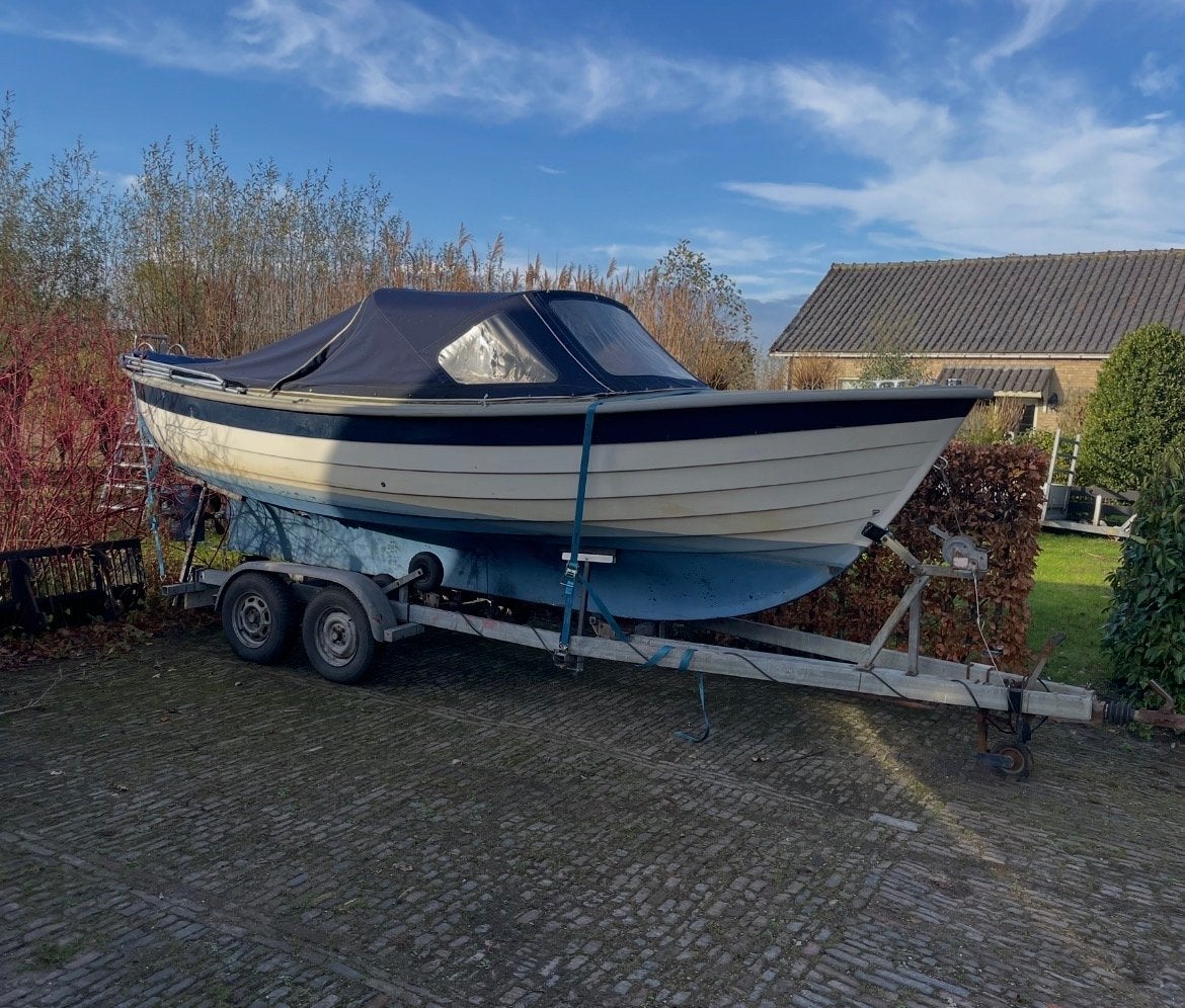 Boottrailer voor boten tot 6 meter - Dubbelassig, Watersport en Boten, Boottrailers, Minder dan 1500 kg, Minder dan 6 meter, Niet bekend