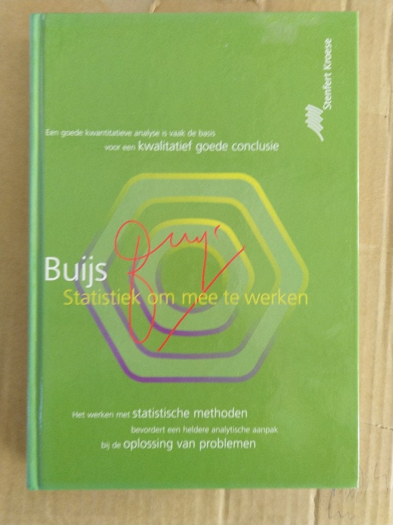 Buijs statistiek om mee te werken, Ophalen of Verzenden, Beta, Zo goed als nieuw, HBO