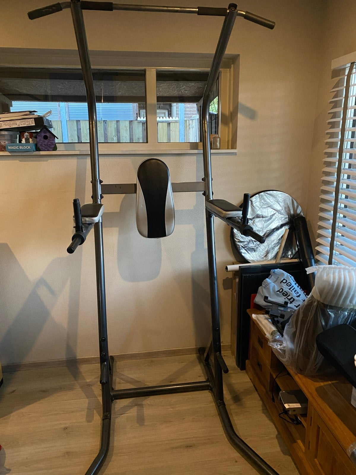 Power Tower / Optrekstation voor Thuis Fitness, Sport en Fitness, Ophalen, Gebruikt, Armen, Oprekstang
