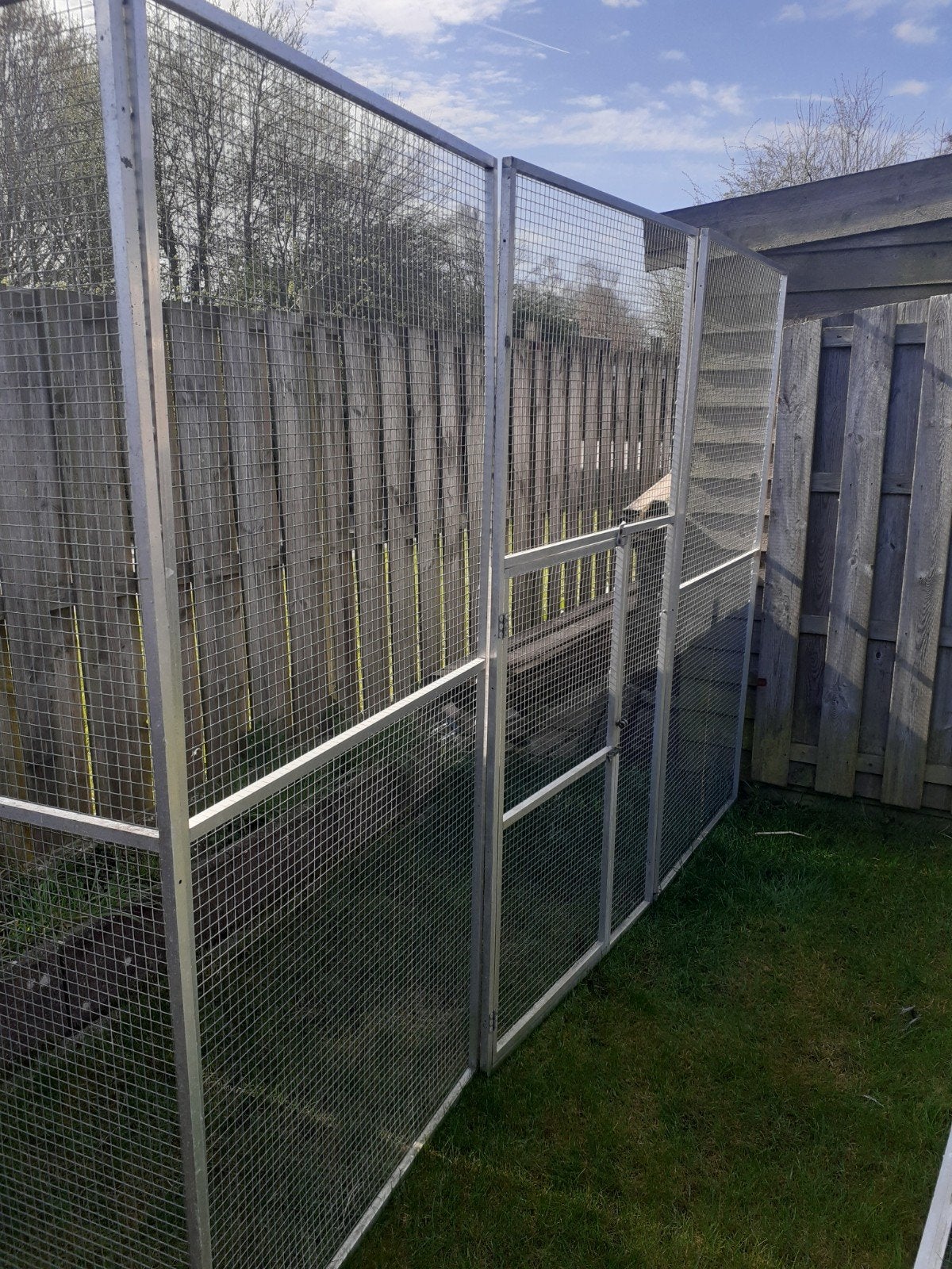Mooie voliere 3 x 1 meter met dakpaneel, Dieren en Toebehoren, Ophalen, Aluminium, Volière