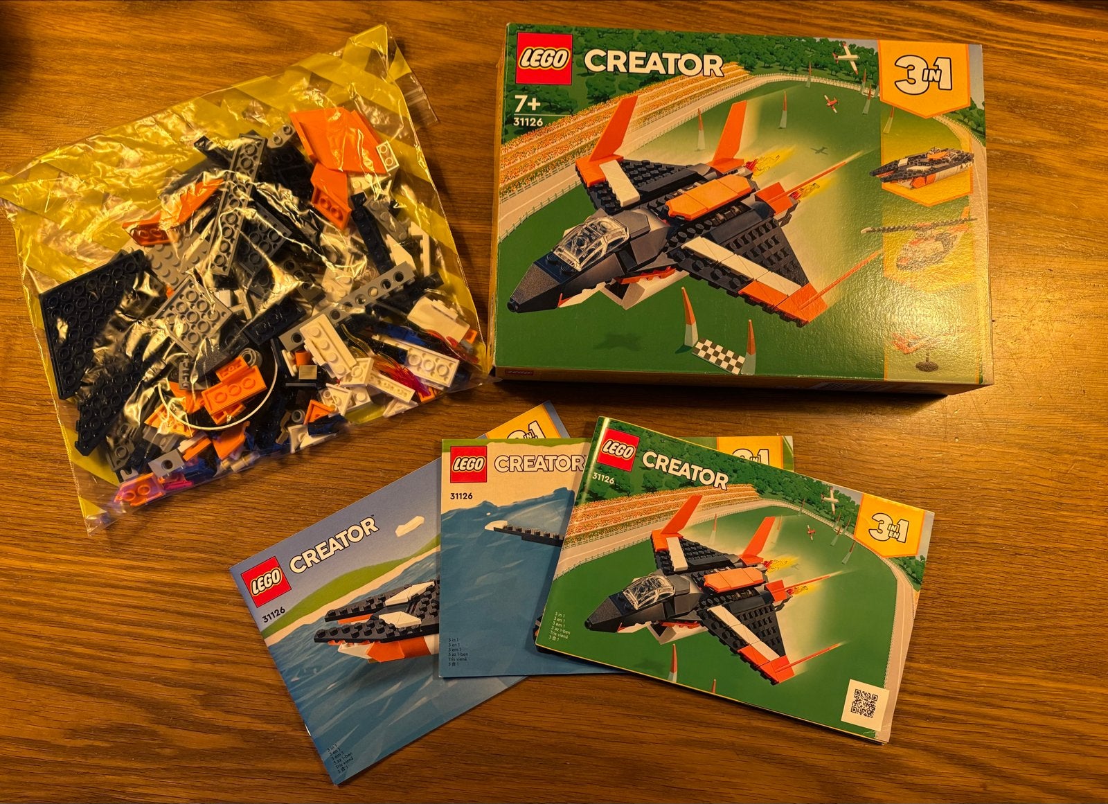 LEGO Creator 31126 Supersonisch Vliegtuig 3-in-1 Compleet, Lego, Ophalen of Verzenden, Zo goed als nieuw, Compleet