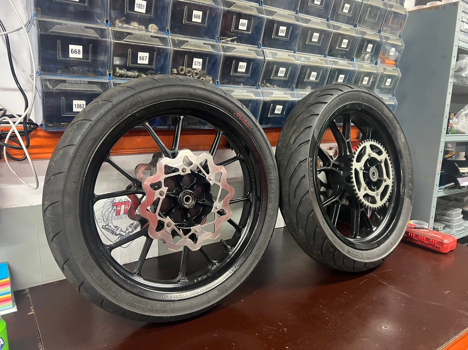 Derbi limited edition velgenset, Derbi drd, Gebruikt, Verzenden, Overige typen