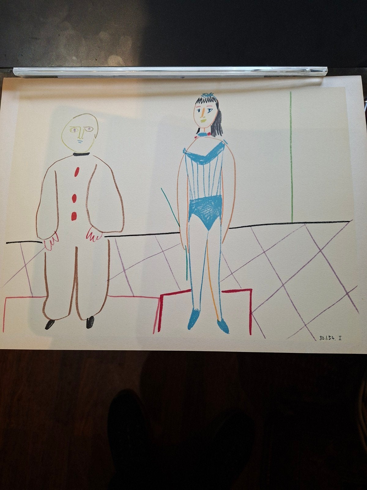 Pablo Picasso uit de serie van 12 Human Comedie, Ophalen of Verzenden