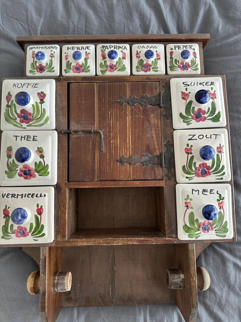 Vintage kruidenrek, Antiek en Kunst, Ophalen of Verzenden