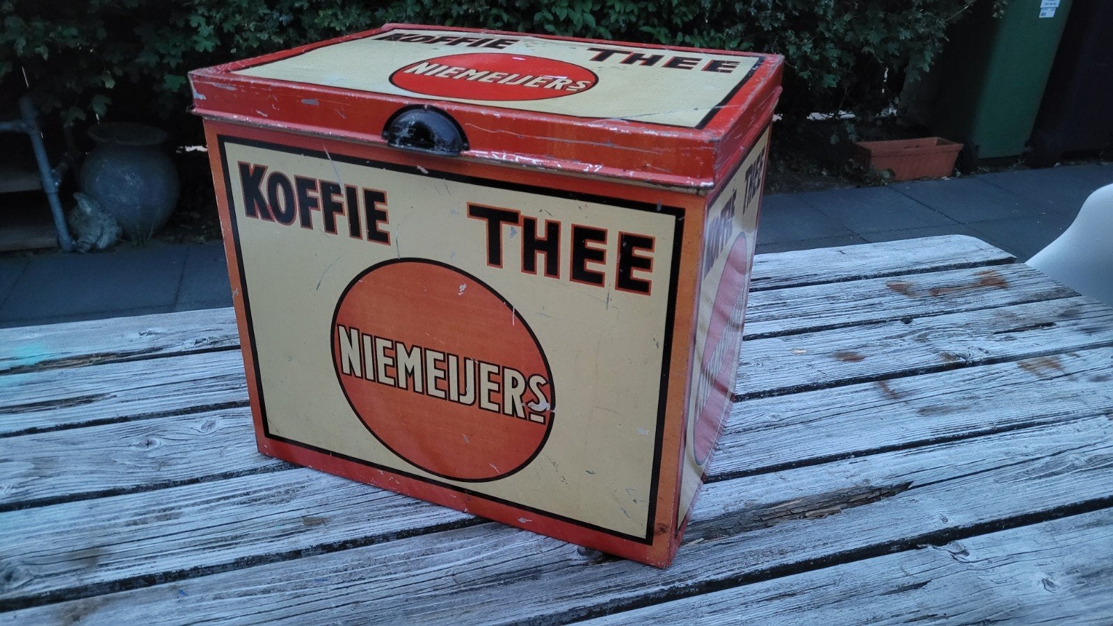 Vintage Niemeyer's Koffie Thee Blik, Verzamelen, Ophalen of Verzenden