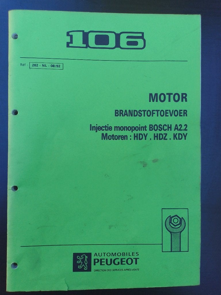Peugeot 106 dealer werkplaatsboek 1.1 + 1.4 benzine HDY  HDZ, Boeken, Auto's | Boeken, Ophalen of Verzenden, Gelezen, Peugeot