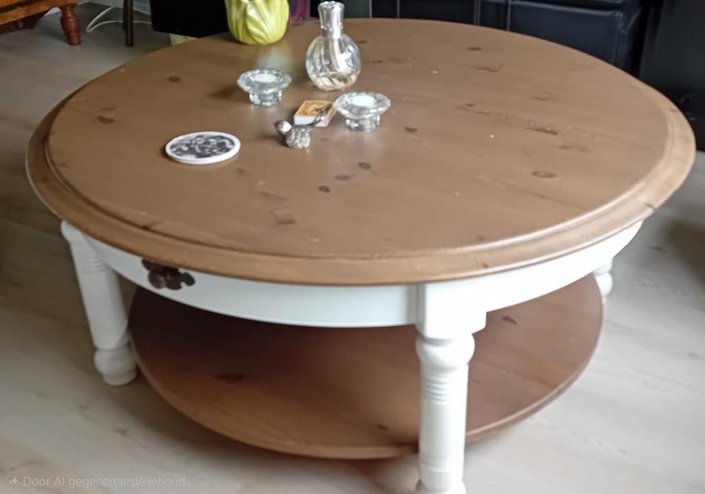 Ronde salontafel, zware kwaliteit, Huis en Inrichting, Tafels | Salontafels, Ophalen, 50 tot 100 cm, Rond, 50 tot 100 cm